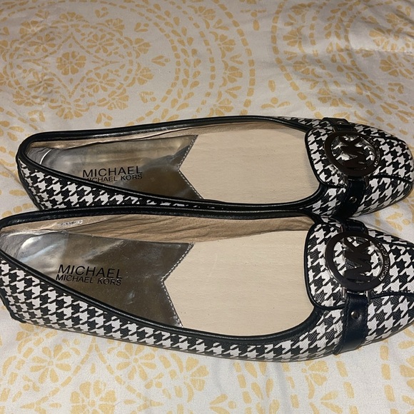 MICHAEL KORS (NWOB) Women’s Black & White Houndstooth Fulton Moc Loafers Size 9M - Picture 16 of 16